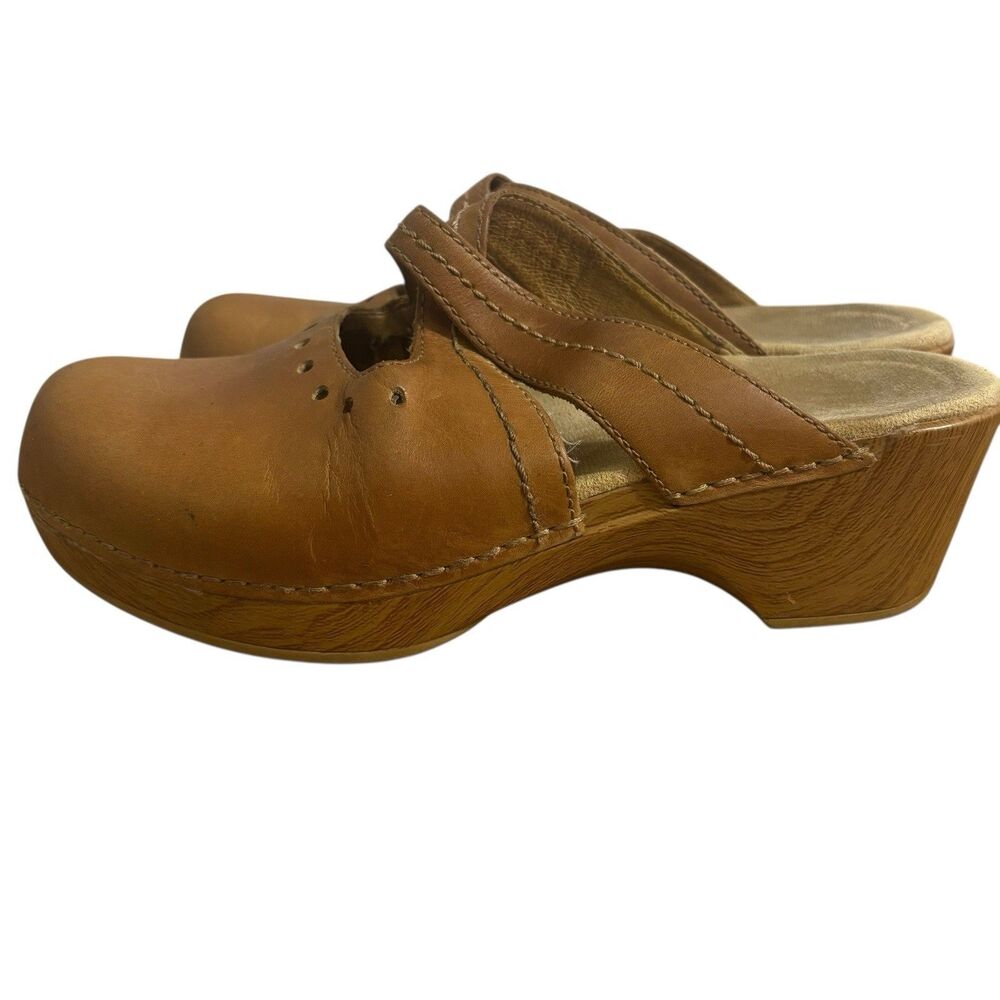 Dansko Tan Leather Mules